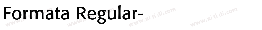 Formata Regular字体转换
